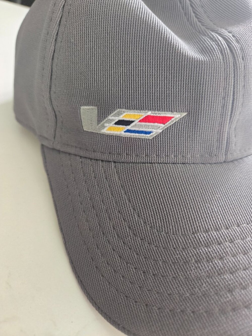 Cadillac V‑Series Performance Hat Gray Adjustable Cap Embroidered Logo S/M